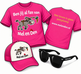 T-shirt Mel en Den - ROZE