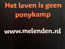 T-shirt Mel en Den - Zwart - Maat XXL