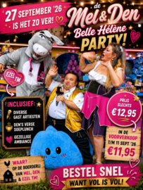 Entree Mel en Den Party 27 September 2026