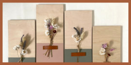 Houten bloemencadeaus