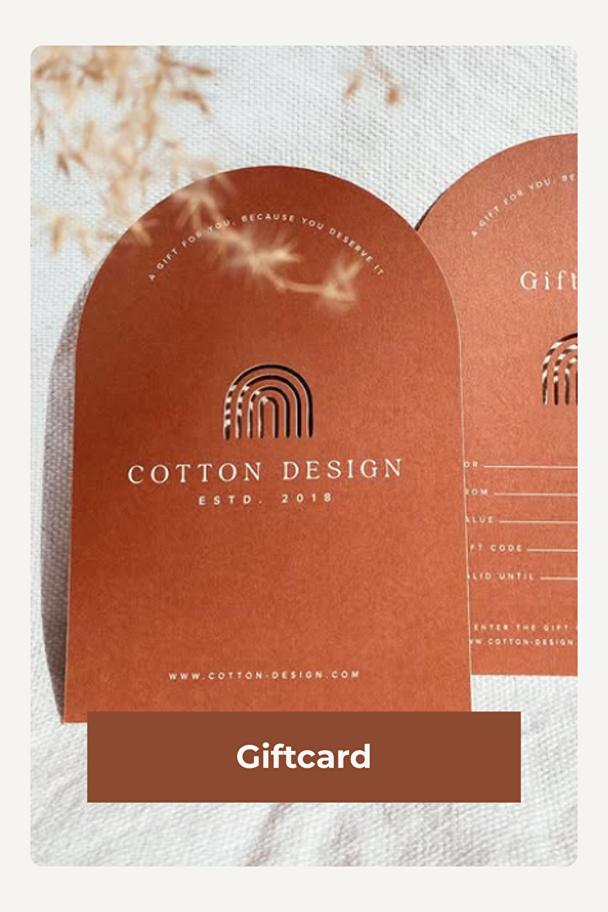 Koop hier je Giftcard van Cotton Design