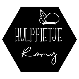 DIY Strijkapplicatie hulppietje naam