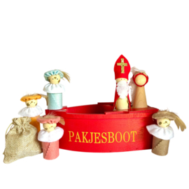 Houten poppetjes | Sinterklaas, Ozosnel & Pietjes