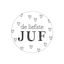 Sticker | Voor de liefste juf