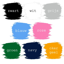 Slabbetje met naam | 4 kleuren