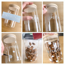 DIY stickers pepernoten