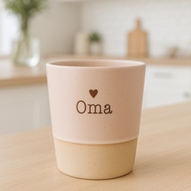 Handgemaakte beker | Oma