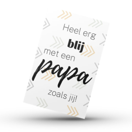 Kaartje | Heel erg blij met een papa zoals jij