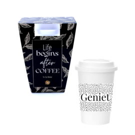 To Go Beker | Life Begins After Coffee