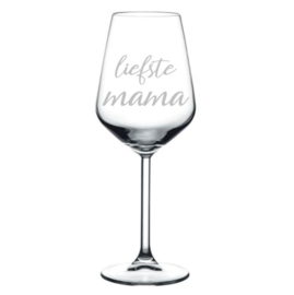 Wijnglas liefste MAMA of OMA