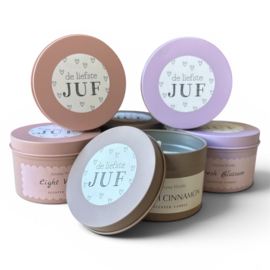 Geurkaars in blik | Liefste juf