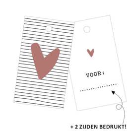 Cadeaulabel hartje