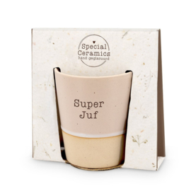Handgemaakte beker | Juf