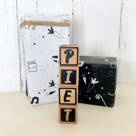 Houten blokken Sint & Piet