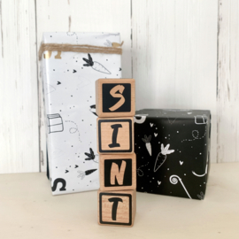 Houten blokken Sint & Piet