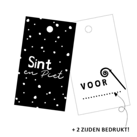 Cadeaulabel Sint & Piet | 3 stuks