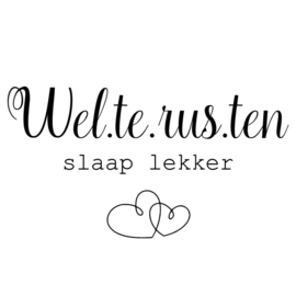 Muursticker | Welterusten