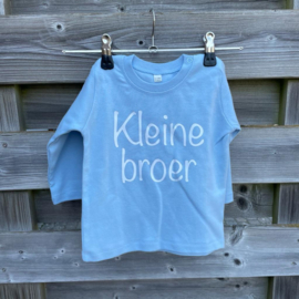 T-shirt 12-18 maanden licht blauw - kleine broer