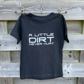 T-shirt 2 jaar zwart - a little dirt
