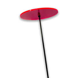 "zonne" rond S - rood (10,5 cm)