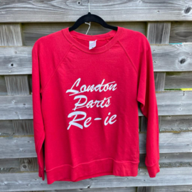 Sweater M vrouw rood - London Paris Re-ie