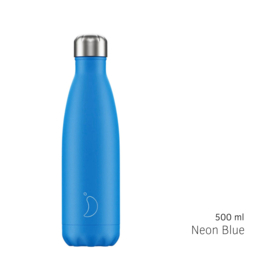 Drinkfles Chilly's - Neon Blue 500 ml