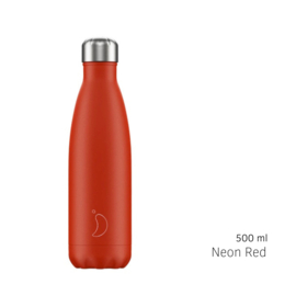 Drinkfles Chilly's - Neon Red 500 ml