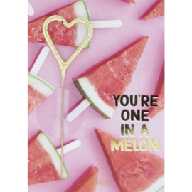 Mini wondercard You're one in a melon