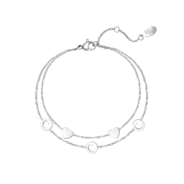 Armband romance zilver