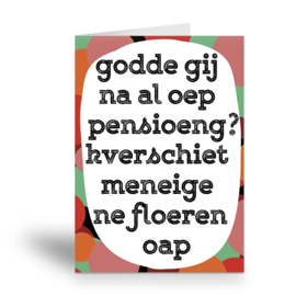 Tante Colette - godde gij na al oep pensioeng?