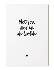 Zoedt Kaart -  Met jou vier ik de liefde