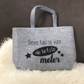 Vilten tas Deze tas is van de liefste ... (NIEUW MODEL)