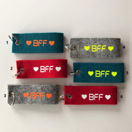 Vilten sleutelhanger BFF