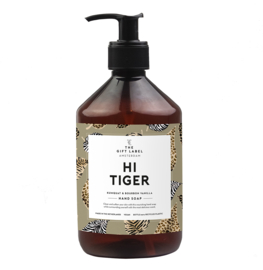 The gift label Handzeep - Hi tiger