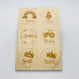 Houten tandendoosje