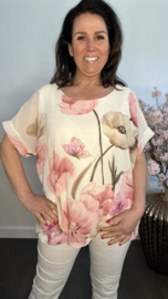 Voile blouse Roos Roze