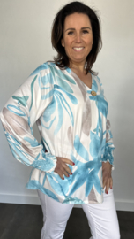 Soft top Nina blossom turquoise