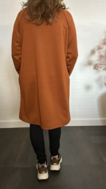Jurk/ tuniek 2d print NY Roestbruin