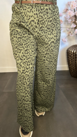 Panter palazzo broek Maud Army