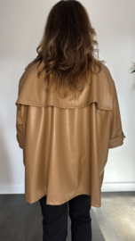 Trenchcoat kort camel