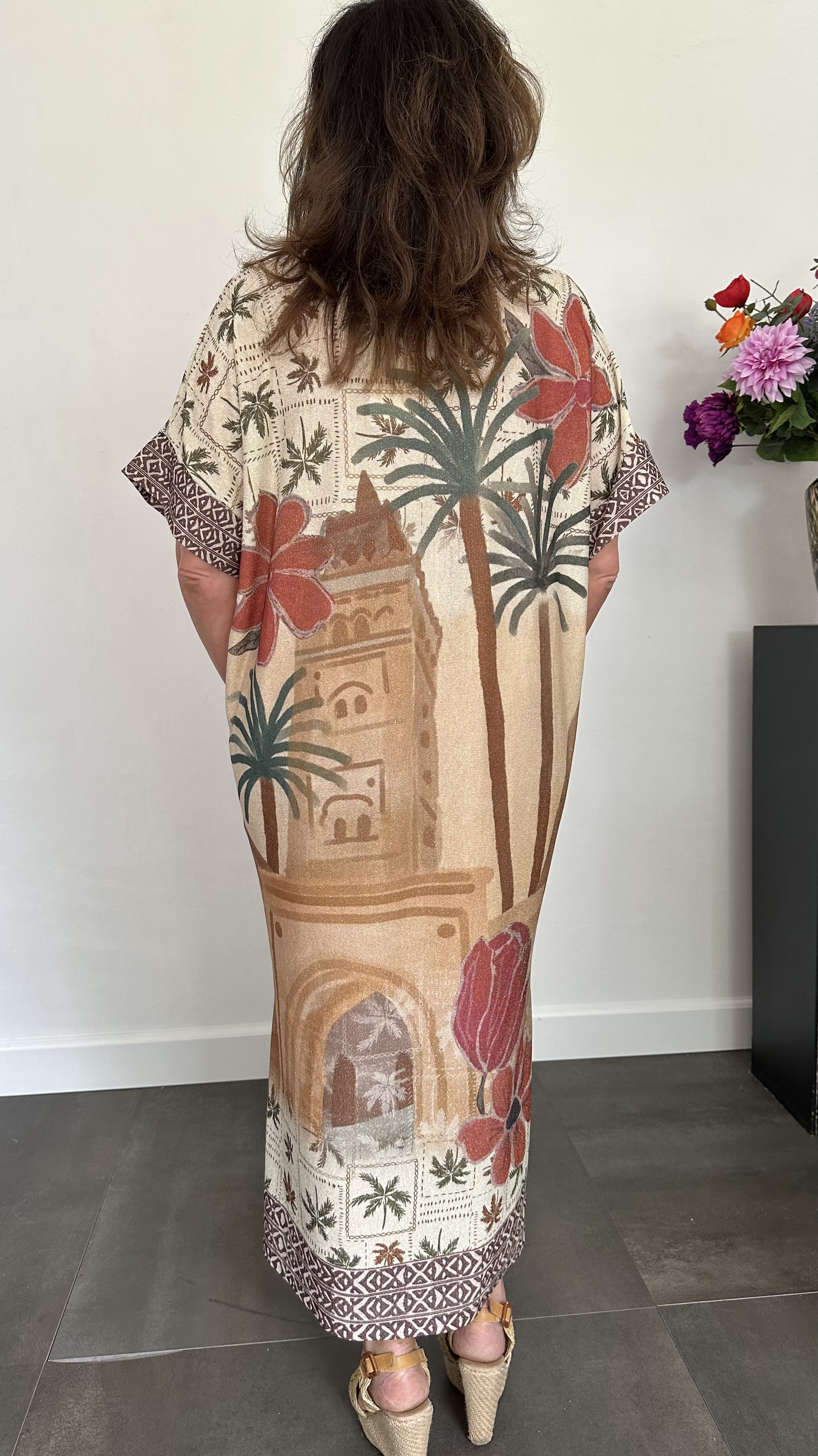 Jurk Inez palm +SIZE