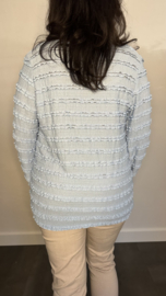Top Sofie ruffles IJsblauw