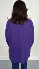 Blouse GiGi met pofmouw paars