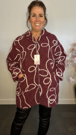 Vest Bodhi met capuchon Bordeaux