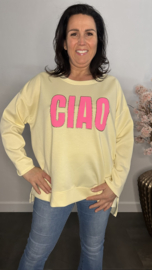 Sweater Ciao geel
