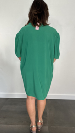 Tuniek / jurk Gina travel met pofmouw groen