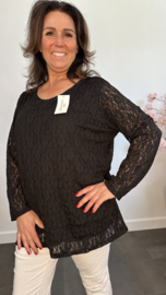 Kanten blouse Esmee Zwart