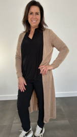 Lang vest viki zilver glitter camel SALE