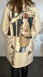 Vest/jas Lady Shopping bruin