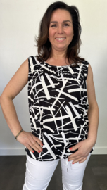 Ballon top fantasy zwart